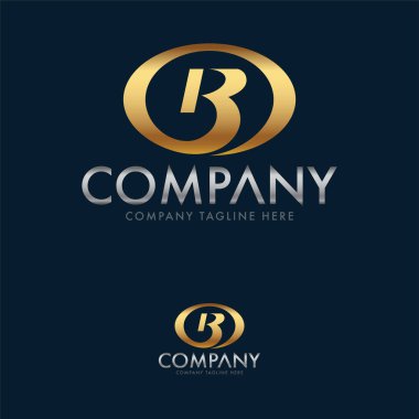 Lüks Mektup B Logo Şablonu