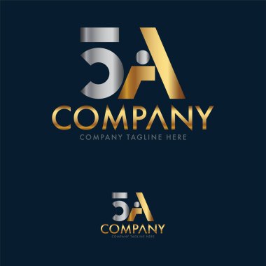 Lüks ve Yaratıcı 5a Logo Şablonu