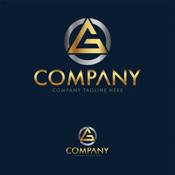 Lettering Logo Design Template — Vetor de Stock
