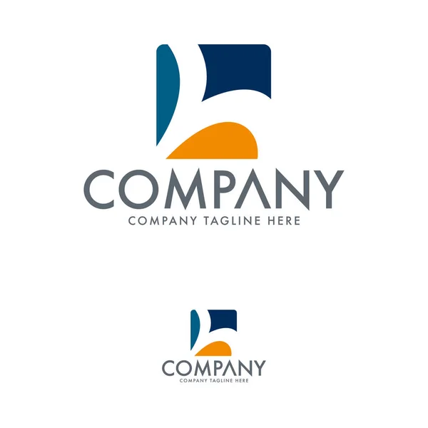 Carta Criativa Logo Design Template — Vetor de Stock