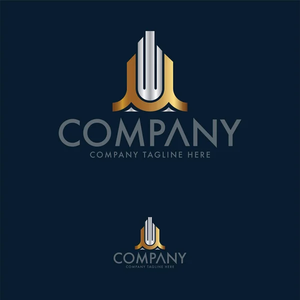 Szablon Projektowania Konstrukcji Luksusowych Logo — Wektor stockowy