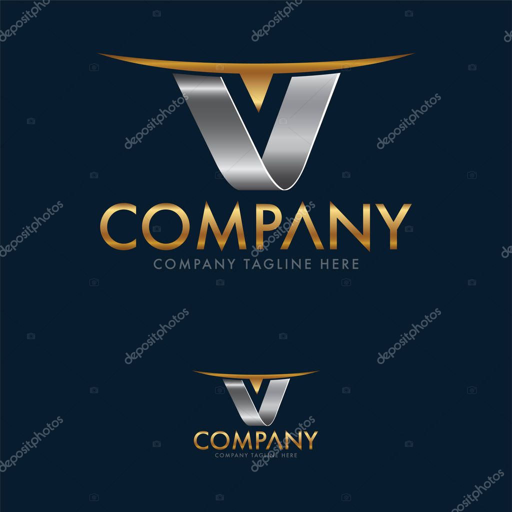 Creative Bulls Horn And Letter V Logo Design Premium Vector In Adobe Illustrator Ai Ai Format Encapsulated Postscript Eps Eps Format