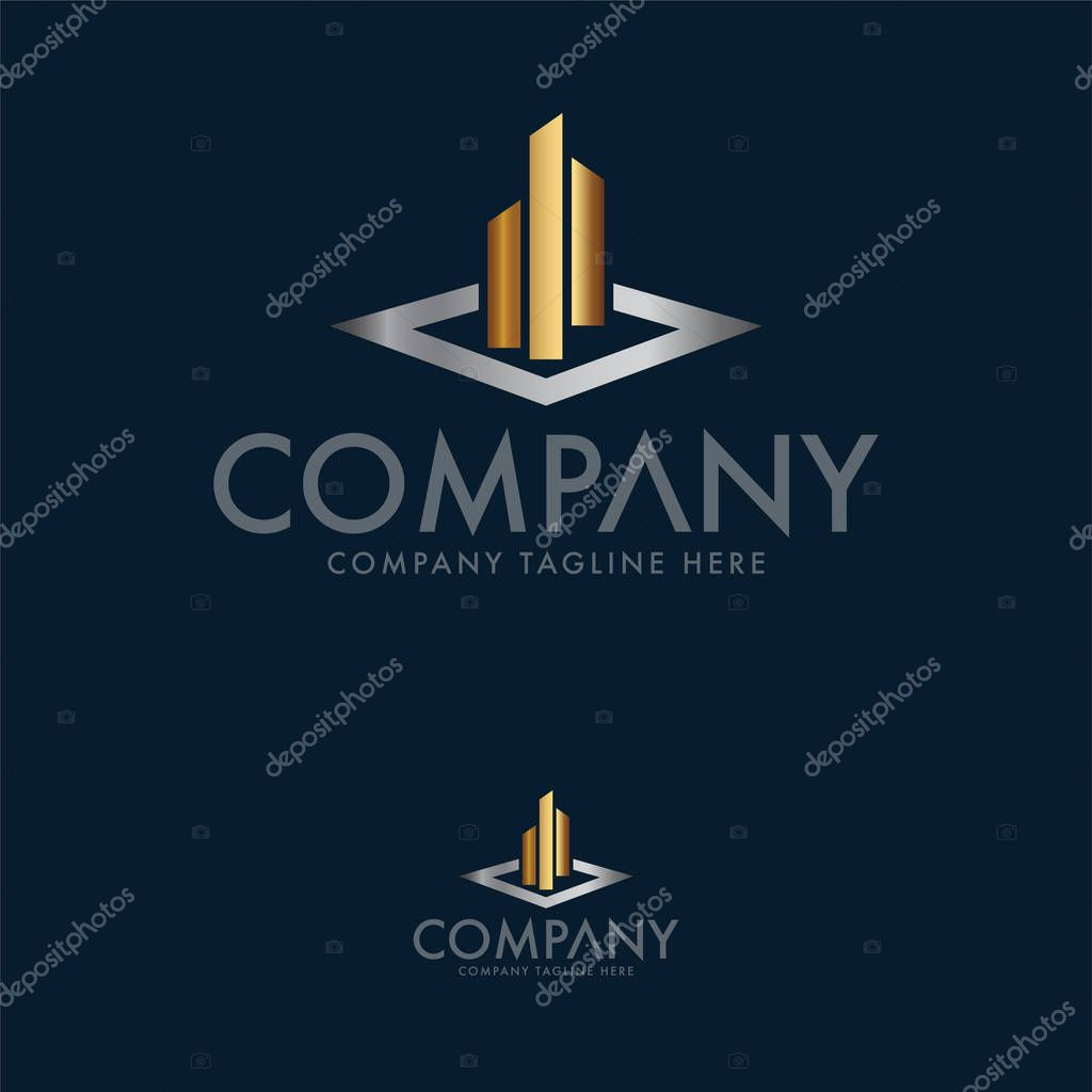 Luxury Architecture, Real Estate, Building And Consturction Logo Template