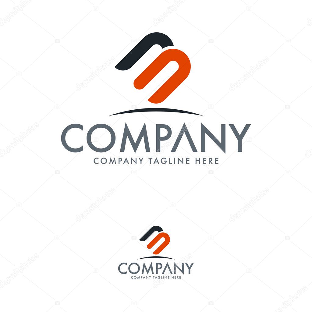 Letter B and M Logo Template