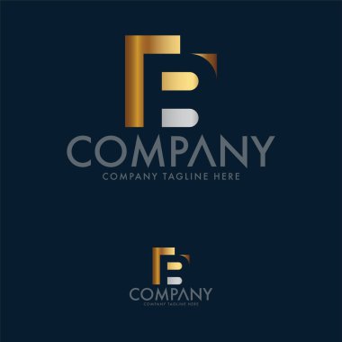 Yazı B Logo Tasarım Şablonu