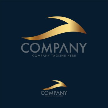 Soyut Kartal Logo Tasarım Şablonu