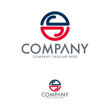 Soyut S Logo Tasarım Şablonu