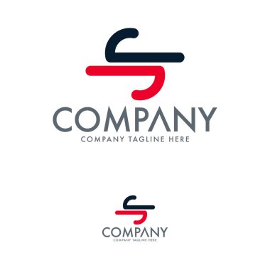 Soyut S Logo Tasarım Şablonu