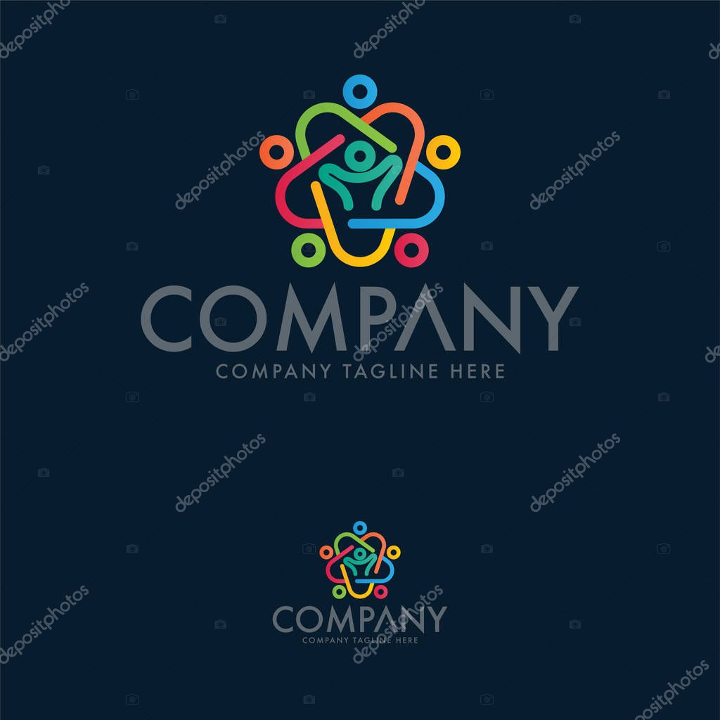 Kindergarten and Star Logo Design Template