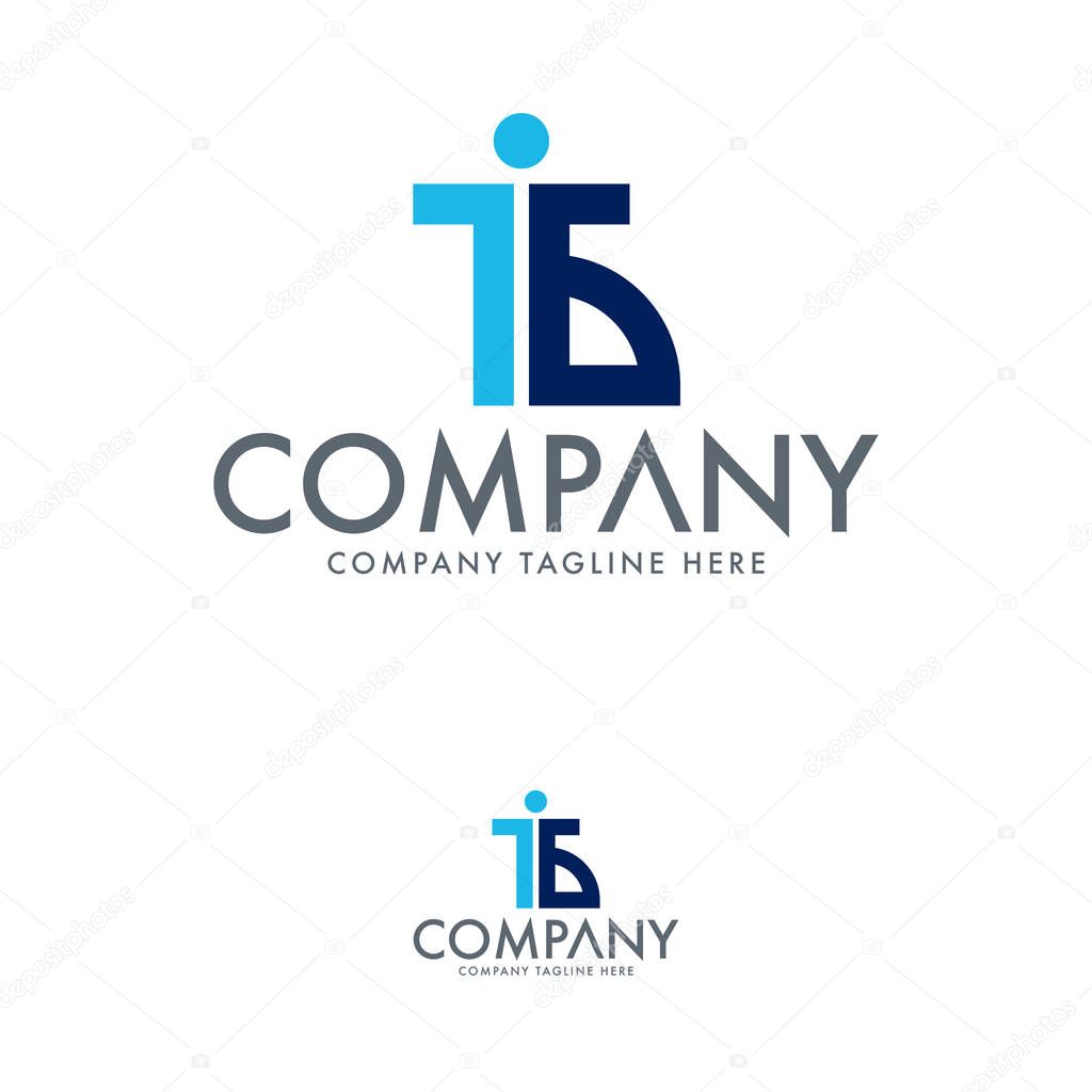 Letter TB and BT Logo Design Template