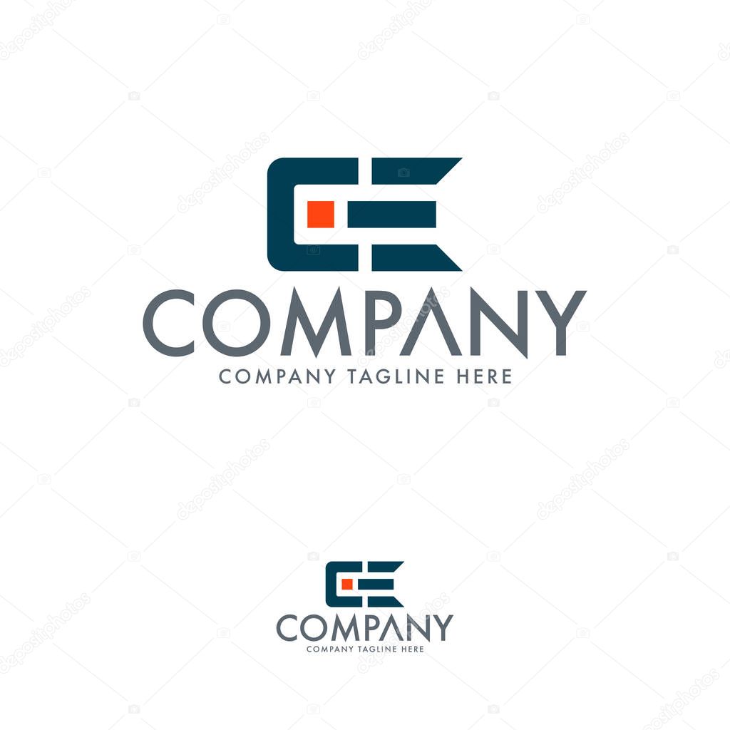 Letter CE Logo Design Template