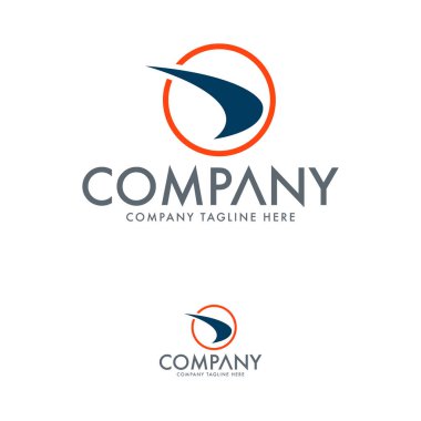 Yaratıcı harf D logo tasarım şablonu