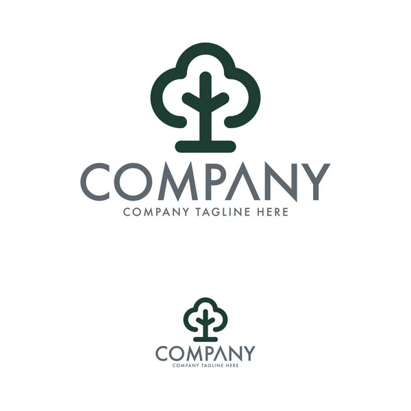 Paesaggio Creativo Progettazione Logo Ingegneria — Vettoriale Stock