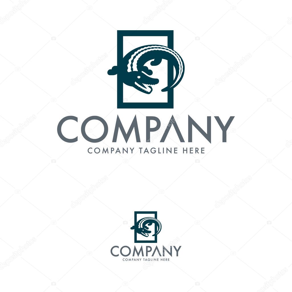Creative Crocodile Logo Design Vector