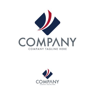 Yaratıcı Dalga ve Su Logosu Tasarım Şablonu