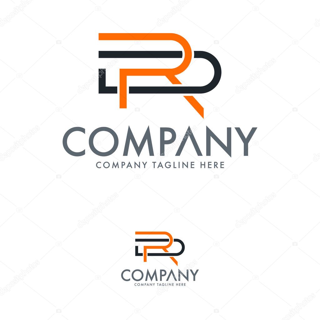 Letter D R Logo Design Template Vector