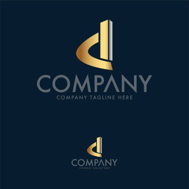 Yaratıcı Mektup D Logo Tasarım Tamplate