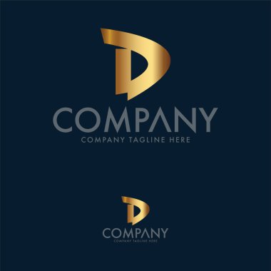Yaratıcı Mektup D Logo Tasarım Tamplate
