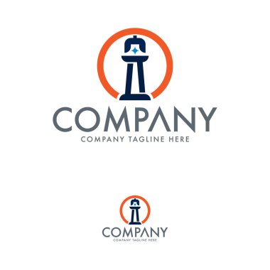 Yaratıcı Deniz Feneri Logo Tasarım Şablonu