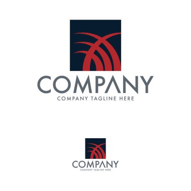 Yaratıcı Tekstil ve soyut şekil logo şablonu