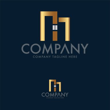 Yaratıcı mimari logo tasarım şablonu