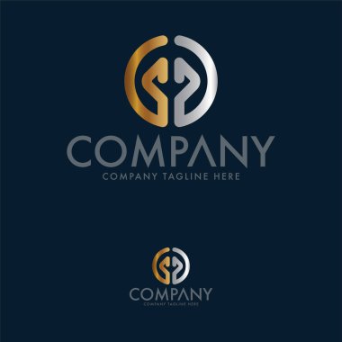 Mektup G Logo Tasarımı. Daire Logo Şablonu. El Logo Şablonu