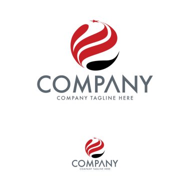 Globe Letter E Logo Tasarım Şablonu