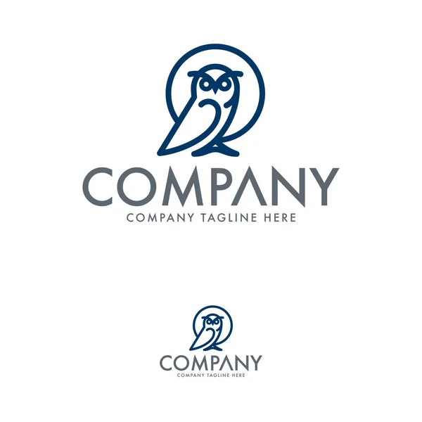 Creative Owl logo tasarım şablonu
