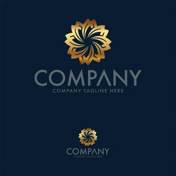 Creatieve Luxe Ornament Floral Logo — Stockvector