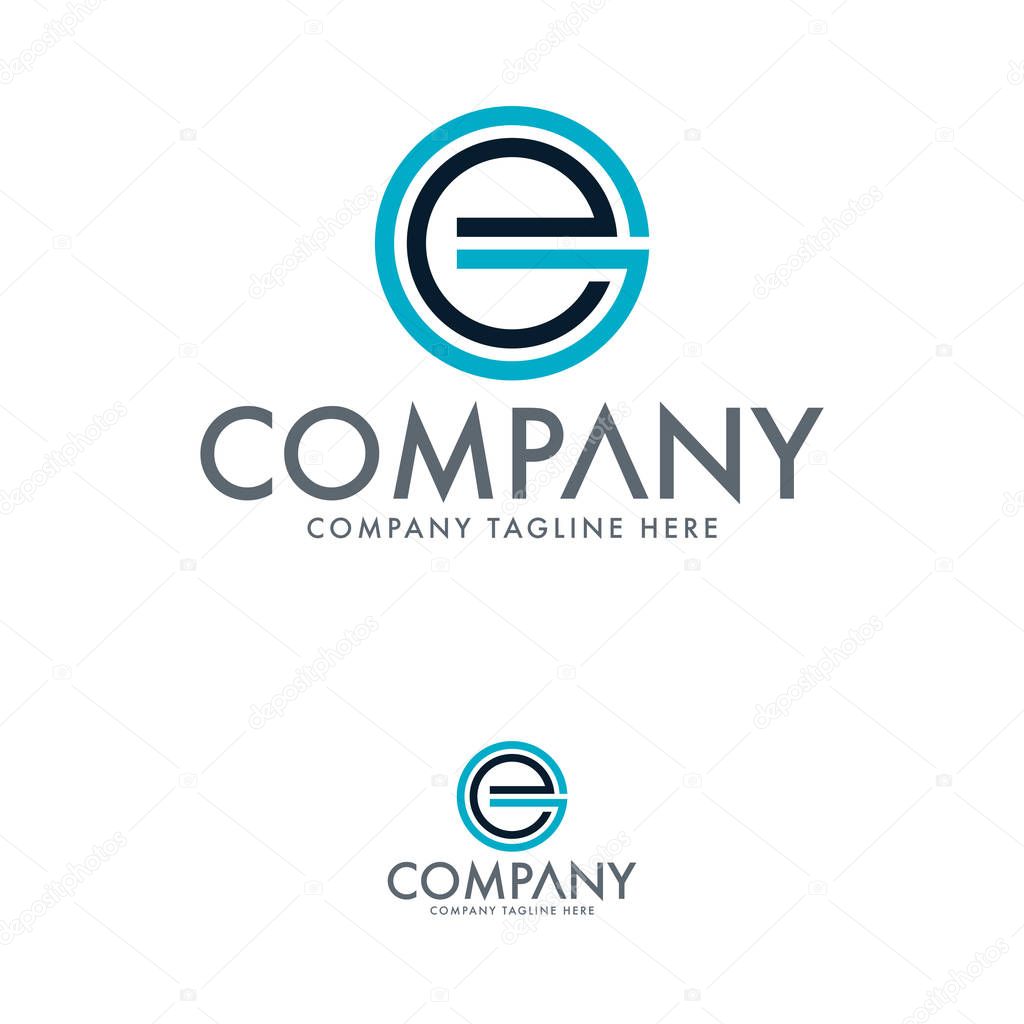 Letter EG Logo Design Template