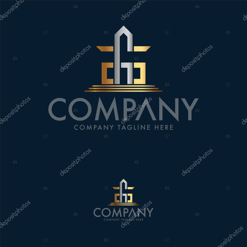 Creative Letter E G S, Construction and Architecture Logo Design