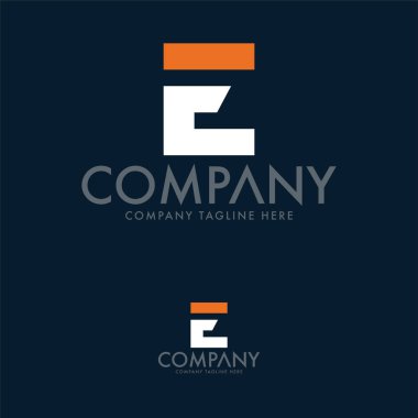 Yaratıcı Mektup E Logo Tasarım Şablonu