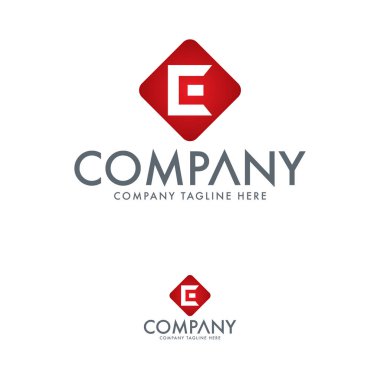 Yaratıcı Mektup E Logo Tasarım Şablonu