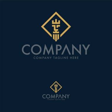 Yaratıcı Aslan Kral Logo Tasarım Şablonu