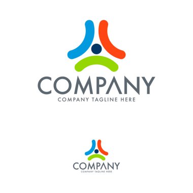 Soyut Renkli Yıldız Logo Tasarımı