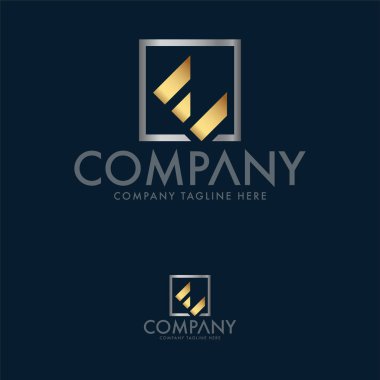 Yaratıcı Mektup E Logo Tasarım Şablonu