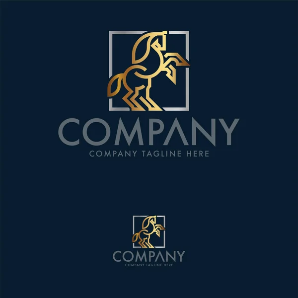 Creative Horse Logo Design Template — Stock Vector
