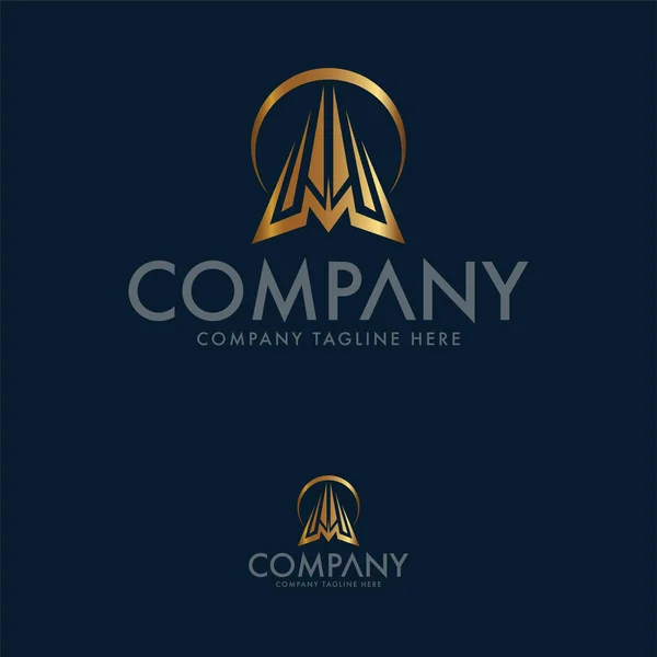 Abstrakcyjny Kształt Logo Design Template Litera Logo — Wektor stockowy