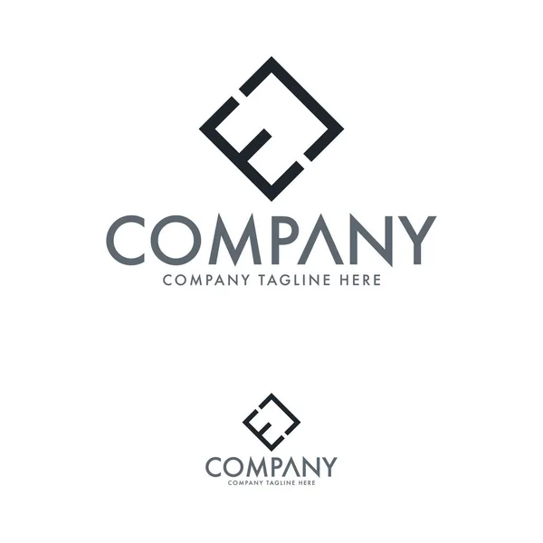 Carta Criativa Carta Logo Design Template — Vetor de Stock