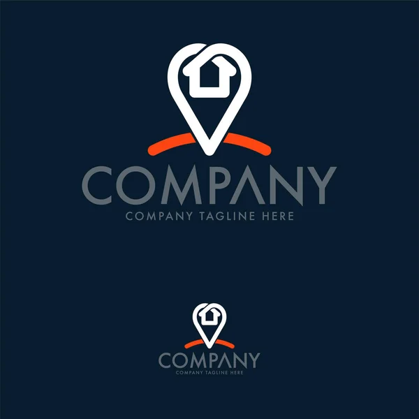 Pin Logo Tasarımı. Emlak Logo Şablonu