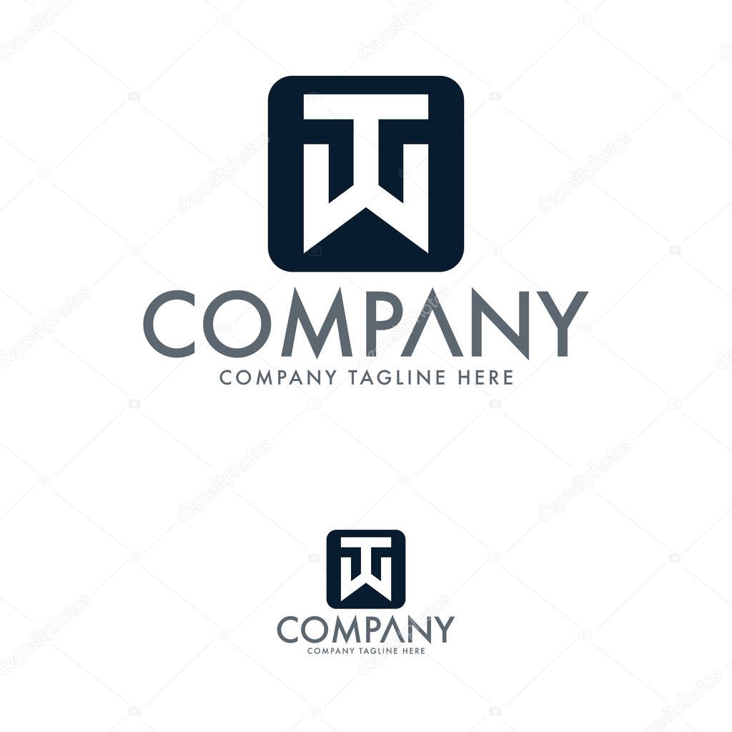 Letter TW Logo Design Template