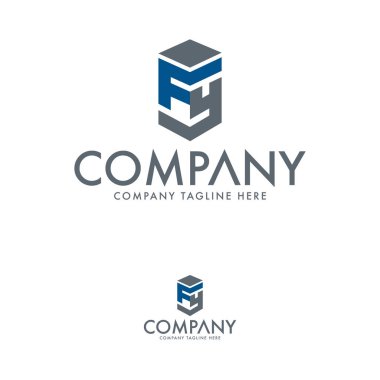 Creative Letter Fy Logo Tasarım Şablonu