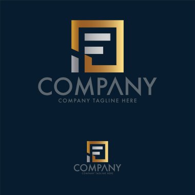 Creative Letter F Logo Tasarım Şablonu