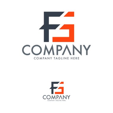 Yaratıcı Harf Fs ve Fg Logo Tasarım Şablonu
