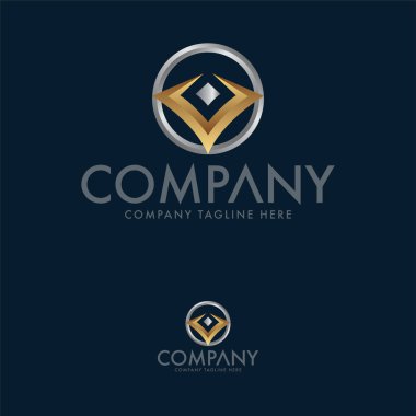 soyut 3d logo tasarım şablonu