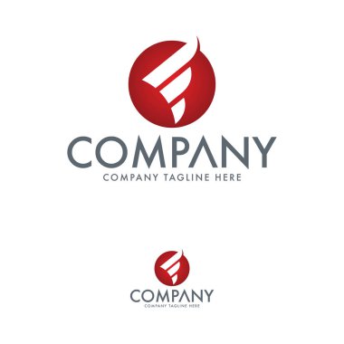 Creative Letter F Logo Tasarım Şablonu