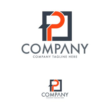 F Harfi P Logo Tasarım Şablonu