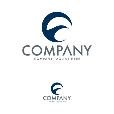 Kuş Logo Tasarımı. Taşıma logosu şablonu.