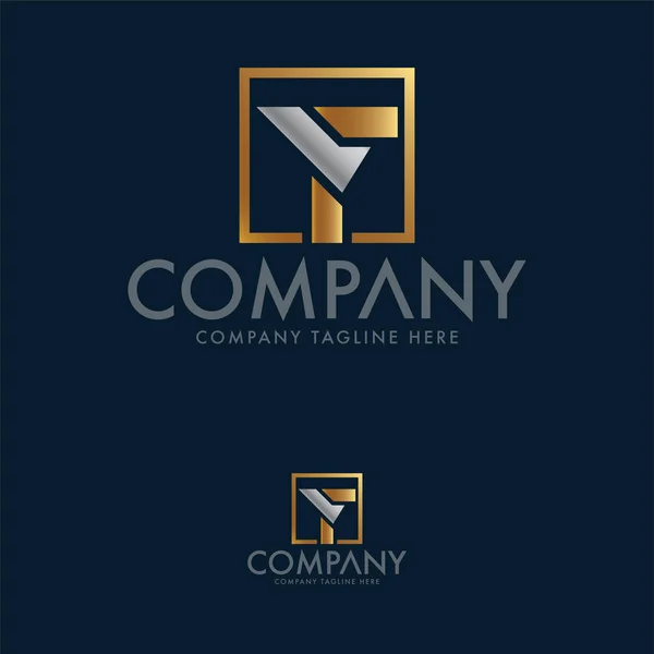Lettre Créative Modèle Logo — Image vectorielle