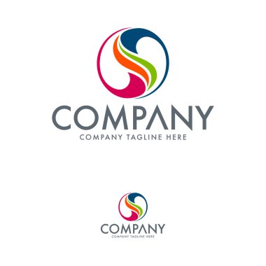 Soyut Mektup S Logo Tasarım Şablonu